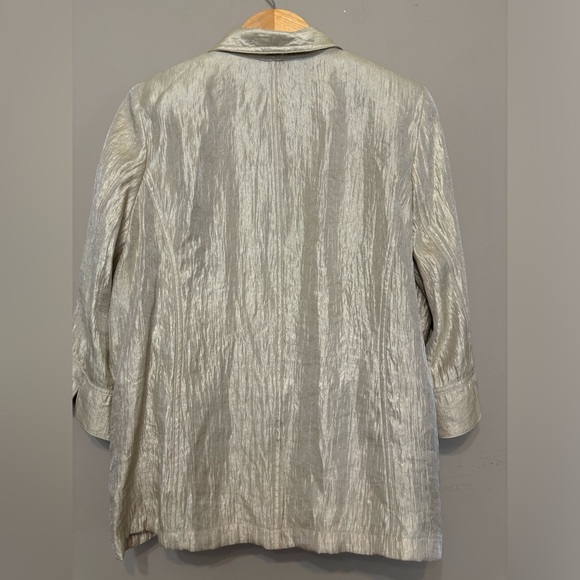 TANJAY Vintage Gold Metallic Sheen Blazer - Picture 4 of 6